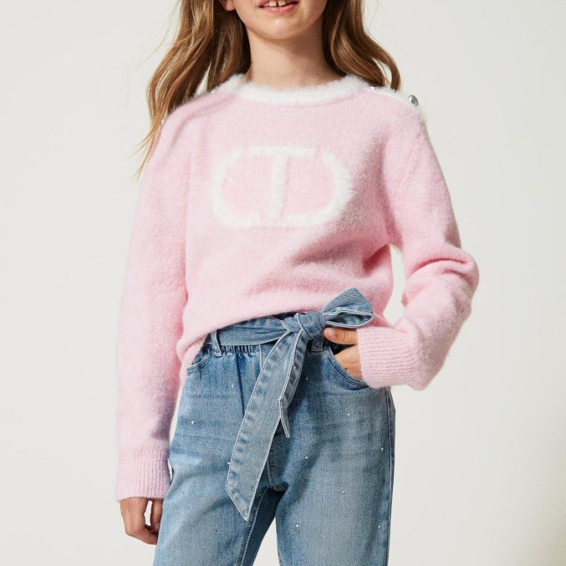 Bouclé jumper with